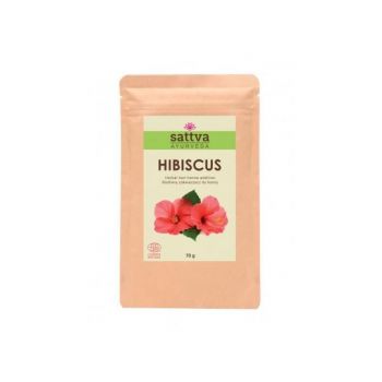 Pudra de hibiscus, – Sattva Ayurveda, 70 g