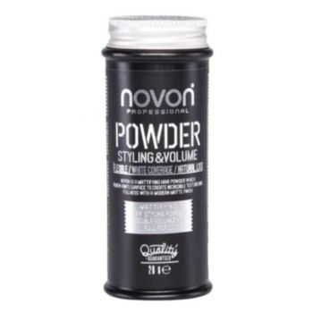 Pudra de volum mata cu acoperire par gri Novon, 20 g