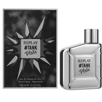 Replay #Tank Plate, Apa de Toaleta, Barbati (Concentratie: Apa de Toaleta, Gramaj: 50 ml)