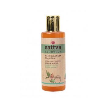 Sampon hidratant cu miere si migdale, - Sattva Ayurveda, 210 ml