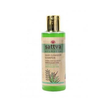 Sampon natural cu Neem si Aloe, - Sattva Ayurveda, 210 ml