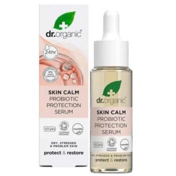 Ser de protectie a pielii cu probiotice Dr Organic Skin Calm 30 ml