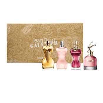 Set cadou Apa de Parfum Jean Paul Gaultier – Divine, Classique, La Belle, Scandal, 4 x 6 ml