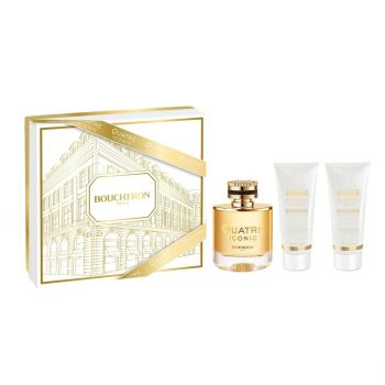 Set cadou Boucheron Quatre Iconic, Apa de Parfum, Femei, 100 ml + Lotiune de corp, 100 ml + Gel de dus, 100 ml