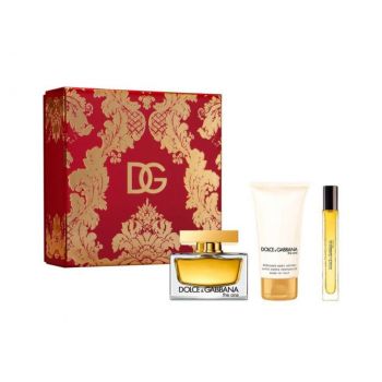 Set Cadou Dolce & Gabbana The One Women, Apa de Parfum, 75 ml + Lotiune de corp, 50 ml + mini Apa de Parfum, 10 ml