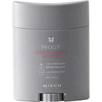 Stick pentru fata si corp hidratant Inout Smooth Mineral Sun Stick SPF50 PA++++ MIZON, 26 gr