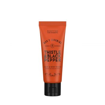 Thistle & black pepper hair & body wash  75 ml