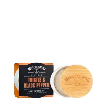 Thistle & black pepper shave soap & bowl set