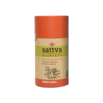 Vopsea de par Henna si Amla, – Sattva Ayurveda, 150 g