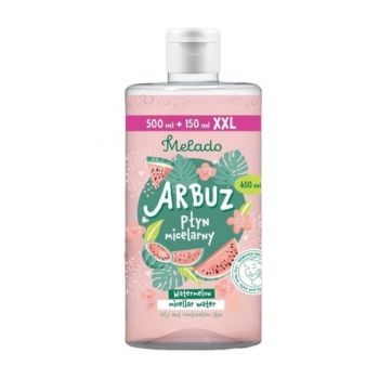 Apa micelara pentru ten gras și mixt Pepene Verde Melado, 500ml + 150ml free Apa micelara pentru ten gras și mixt Pepene Verde Melado, 500ml + 150ml free