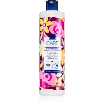 Avon Care Jasmine Scent & Glycerine lapte de corp cu particole stralucitoare pentru piele normala si uscata