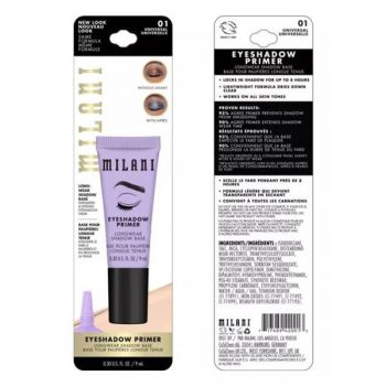 Baza Machiaj pentru Ochi - Milani Eyeshadow Primer, nuanta Nude, 9 ml