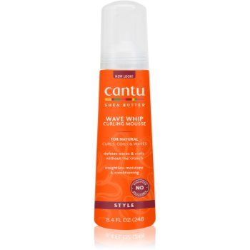 CANTU Shea Butter Curling Mousse spumă de styling pentru păr creț