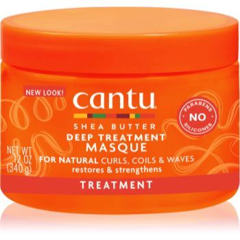 CANTU Shea Butter Deep Treatment Mask masca profund reparatorie pentru par ondulat si cret