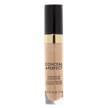 Corector Rezistent la Transfer - Milani Conceal + Perfect Longwear Concealer, nuanta Medium Beige, 5 ml