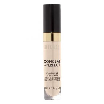 Corector Rezistent la Transfer - Milani Conceal + Perfect Longwear Concealer, nuanta Nude Ivory, 5 ml