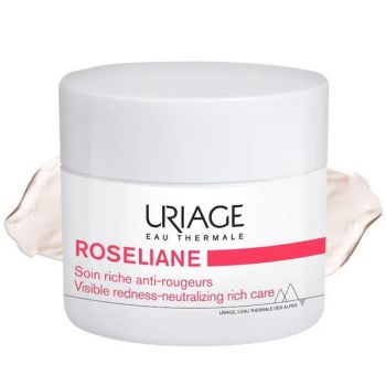 Crema anti-roseata textura bogata Roseliane Uriage, 50 ml