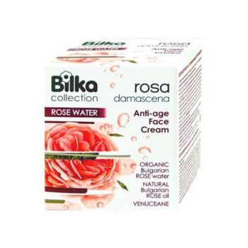 Crema de fata anti-imbatranire Rosa Damascena Bilka, 40 ml