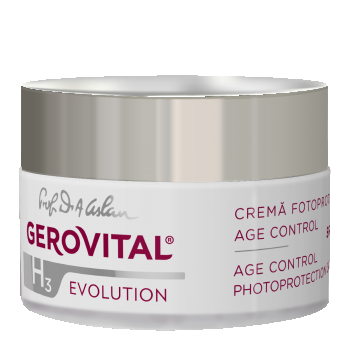 Cremă Fotoprotecție Age Control și Efect Antirid Spf 50, Gerovital H3 Evolution, 50 Ml
