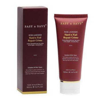 Crema reparatoare pentru maini si unghii cu rose geranium si lavanda, 100 ml