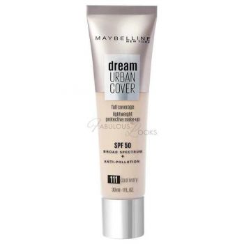 Fond de ten, Maybelline, Dream Urban Cover SPF50, 111 Cool Ivory, 30 ml