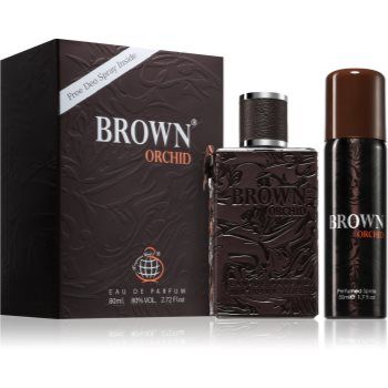Fragrance World Brown Orchid set cadou pentru bărbați