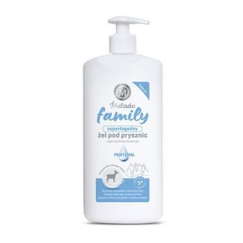 Gel de dus family cu extract de  lapte de capra Melado, 1000 ml
