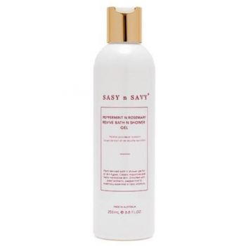 Gel de dus revigorant cu menta si rozmarin Sasy&Savy, 250 ml