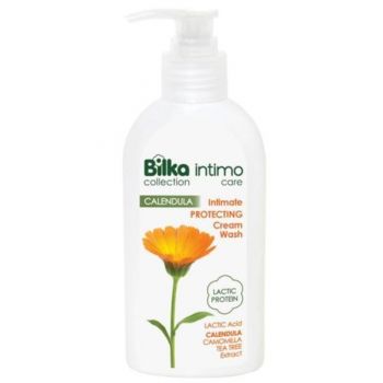 Gel intim Bilka Hipoalergenic cu acid lactic si proteine din lapte, 200 ml