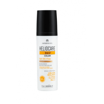 Heliocare 360 Gel Oil - Free cu pigment de colorare Bronze SPF50 50 ml
