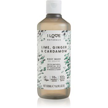 I Love Naturals Lime, Ginger & Cardamom gel de duș