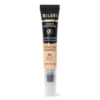 Iluminator pentru Zona de Sub Ochi - Milani Conceal + Perfect Undereye Brightener, nuanta 02 Melon, 8 ml
