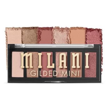Paleta de Farduri - Milani Gilded Mini Eyeshadow Palette, nuanta It`s All Rose, 1 buc