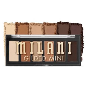 Paleta de Farduri - Milani Gilded Mini Eyeshadow Palette, nuanta Whiskey Business, 1 buc