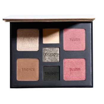 Paleta de Farduri Multifunctionala pentru Ochi, Obraji si Fata - Milani All-Inclusive Eye, Cheek & Face Palette, nuanta Smokey, 1 buc