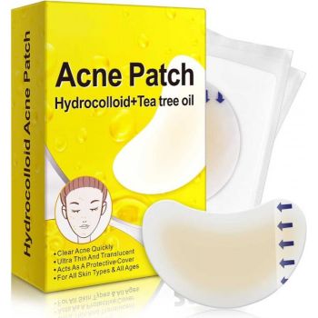 Plasturi Hidrocoloidali Anti-Acnee, Set 20 Bucati, Transparenti, Ultra-subtiri, Formula Premium