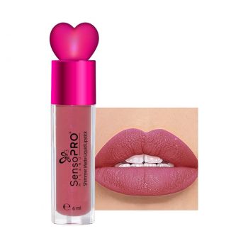 Ruj Lichid Mat cu Sclipici Stardust Velvet - SensoPRO Milano, Nebula Wine