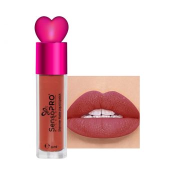 Ruj Lichid Mat cu Sclipici Stardust Velvet - SensoPRO Milano, Venus Charm