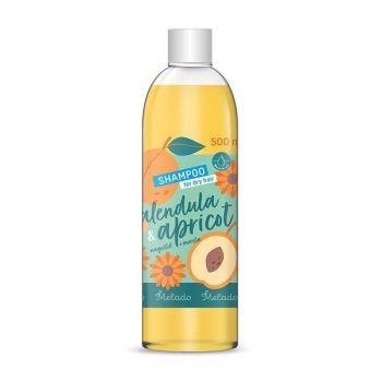 Sampon pentru par uscat cu galbenele si caise Melado, 500 ml