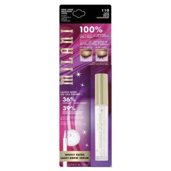 Ser pentru Gene si Sprancene - Milani Highly Rated Lash & Brow Boosting Serum, nuanta Clear, 4.43 ml