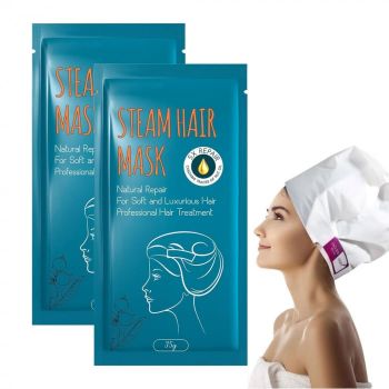 Set 2 Masti de Par cu Efect de Abur, Reparare 5X, Tratament Profesional pentru Par Deteriorat