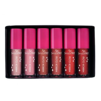 Set 6 Luciu de Buze SensoPRO Milano - MIRROR GLOW DIVA