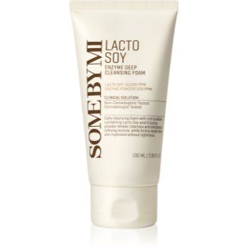 Some By Mi Lacto Soy Enzyme Deep Cleansing Foam Spuma curatare intensa. cu efect calmant