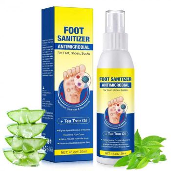 Spray Antifungic pentru Picioare cu Ulei de Arbore de Ceai, 120 ml