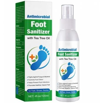 Spray Antimicrobian pentru Picioare cu Ulei de Arbore de Ceai, 120 ml