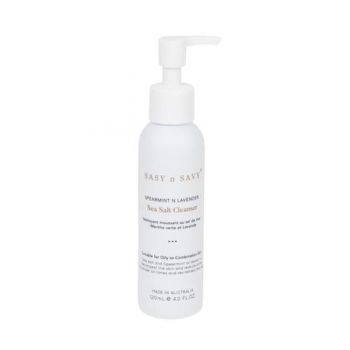 Spuma de Curatare cu Sare de Mare, Menta si Lavanda - Curatare profunda pentru Ten Gras și Mixt, 120 ml
