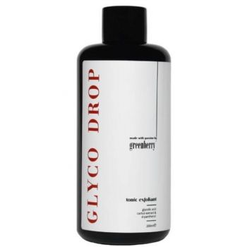 Toner exfoliant Glyco Drop cu Acid Glicolic si D-Pantenol, pentru Piele Normala, Grasa sau Mixta, Greenberry Skincare, 200 ml