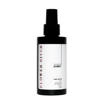 Toner facial Flower River cu factori naturali de hidratare si extract de ceai verde, pentru piele uscata, normala, sau grasa, Greenberry Skincare, 50 ml