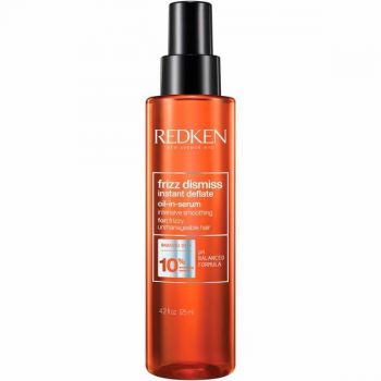 Ulei de par Redken Frizz Dismiss Instant Deflate imbogatit cu ulei de Babassu si complex de netezire pentru efect anti-static, 125 ml