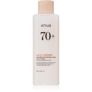 Anua Rice 70+ Glow Milky Toner tonic hidratant pentru o piele mai luminoasa